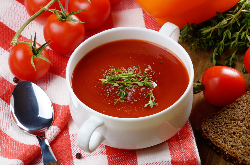 Фирменный рецепт «Формулы еды»: томатный суп гаспачо 